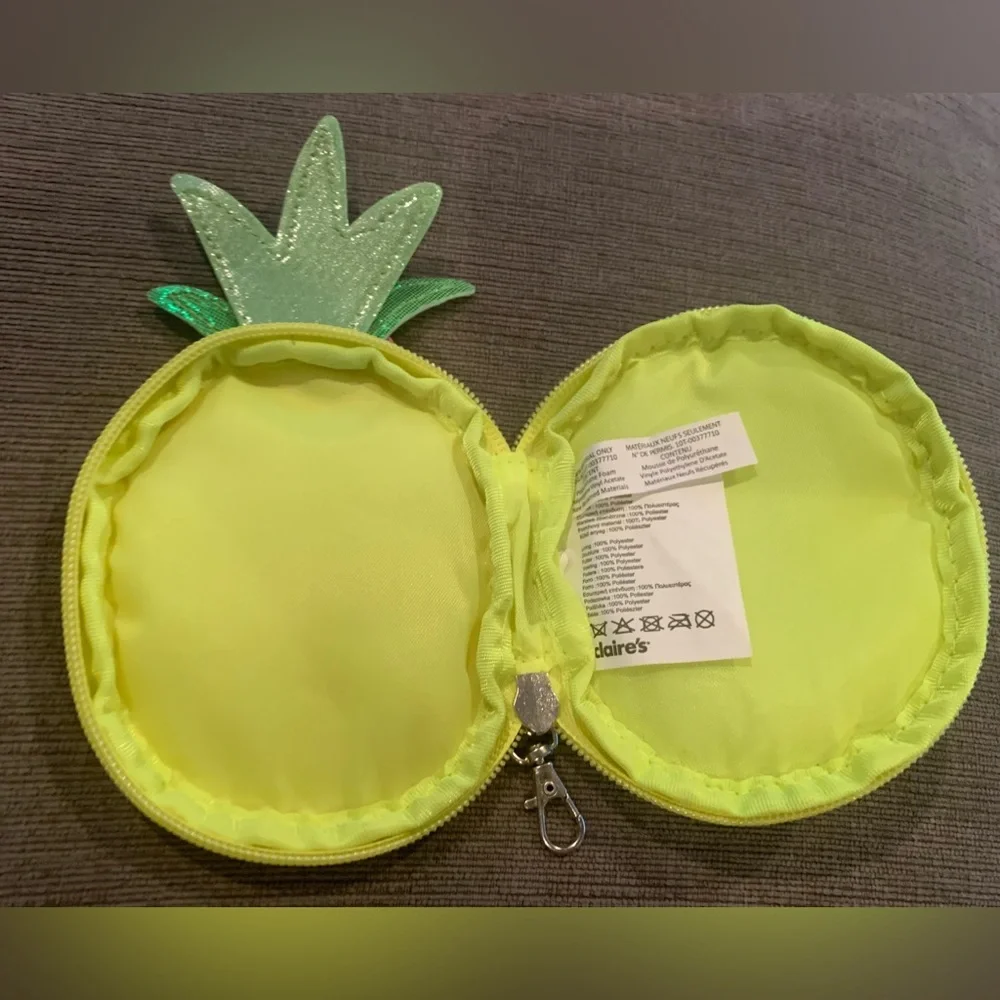 Claire’s Pineapple sequin coin pouch bag